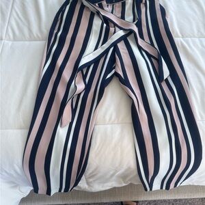 Striped Women's Paperbag pants